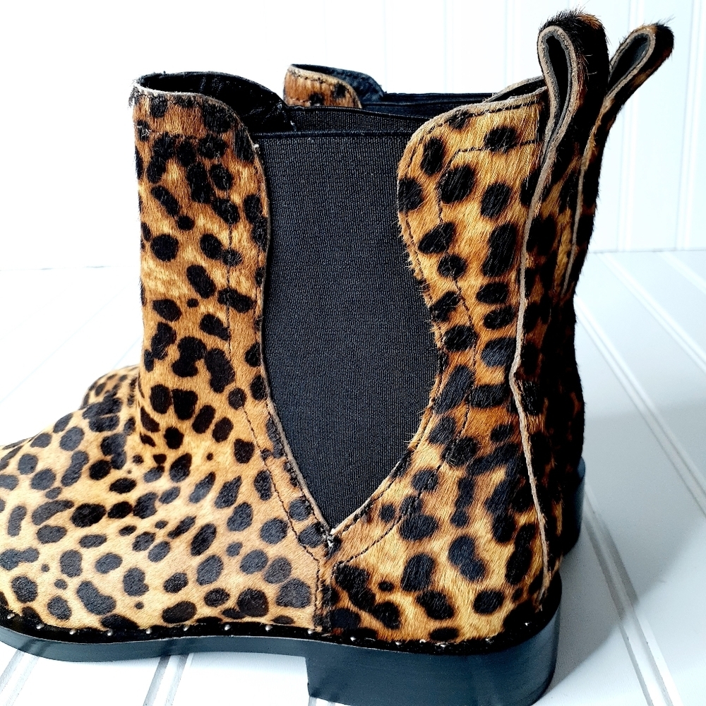 NEW Rebecca Minkoff Sabeen Too Leopard Bootie C447 - Picture 4 of 12